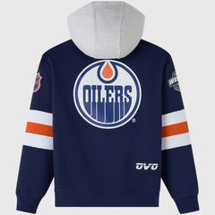 NHL Edmonton Oilers OVO x NHL Fleece Hoodie - Navy