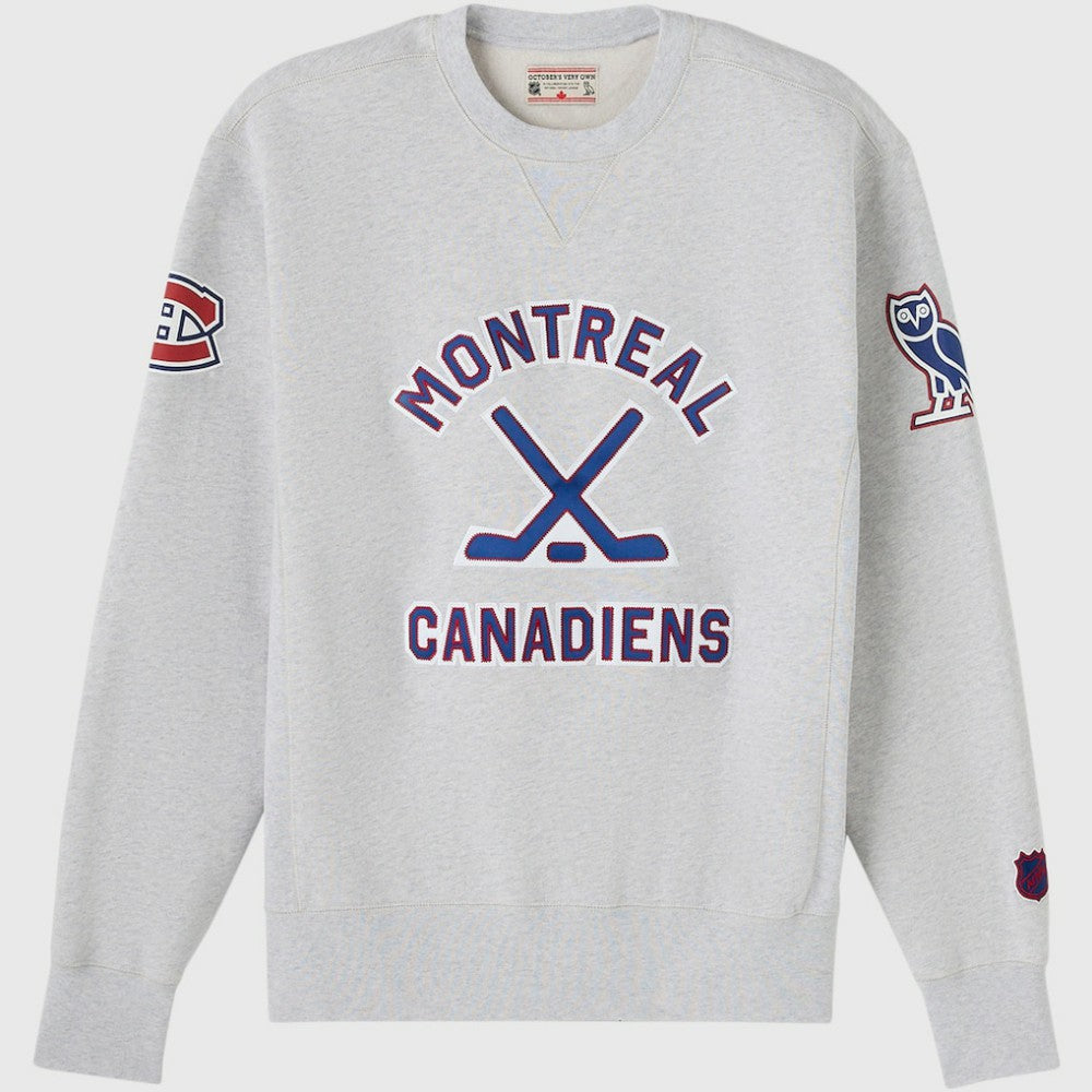 NHL Montreal Canadiens OVO x NHL Fleece Sweatshirt - Heather Gray