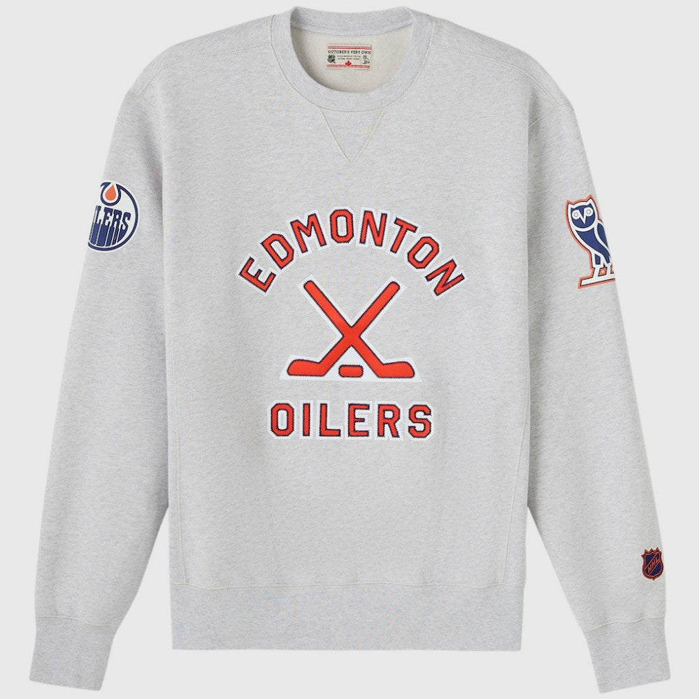 NHL Edmonton Oilers OVO x NHL Fleece Sweatshirt - Heather Gray