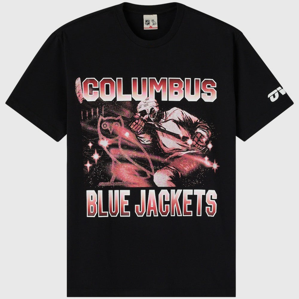 NHL Columbus Blue Jackets OVO x NHL Graphic T-Shirt - Black