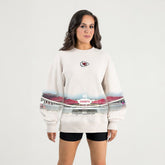 Kansas City Chiefs Gameday Couture Women's Power Move Stadium Premium Drop Shoulder Sweatshirt Natural