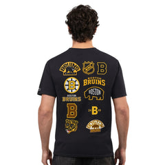 NHL Boston Bruins Starter Logo Collage T-Shirt - Black