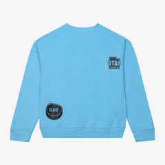 NHL Utah Mammoth Mitchell & Ness Women's Crewneck Sweatshirt - Blue