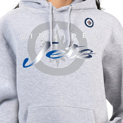 NHL Winnipeg Jets G-III 4Her by Carl Banks Women's Shadow Logo Fleece Hoodie - Gray