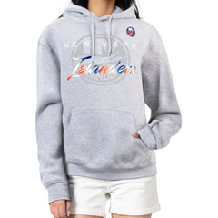 NHL New York Islanders G-III 4Her by Carl Banks Women's Shadow Logo Fleece Hoodie - Gray