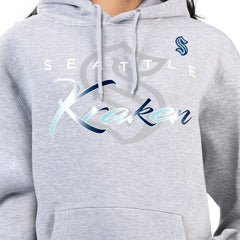 NHL Seattle Kraken G-III 4Her by Carl Banks Women's Shadow Logo Fleece Hoodie - Gray