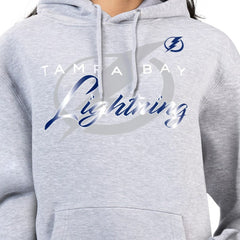 NHL Tampa Bay Lightning G-III 4Her by Carl Banks Women's Shadow Logo Fleece Hoodie - Gray