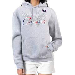 NHL Washington Capitals G-III 4Her by Carl Banks Women's Shadow Logo Fleece Hoodie - Gray
