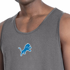 Detroit Lions MSX by Michael Strahan Energy Tank Top Charcoal