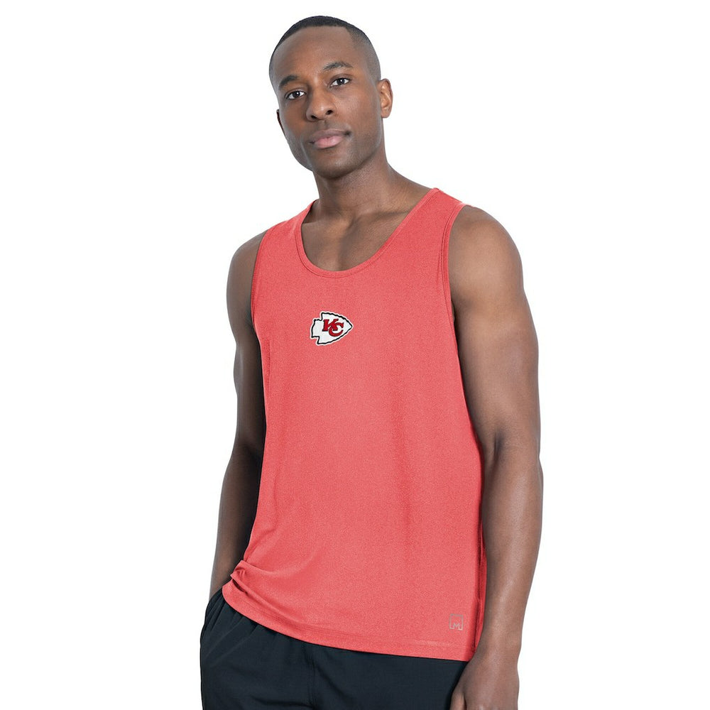 Kansas City Chiefs MSX by Michael Strahan Energy Scoop Neck Tank Top Red