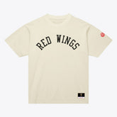 NHL Detroit Red Wings Mitchell & Ness Unisex Arched Team T-Shirt - Cream
