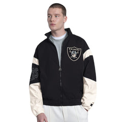 Las Vegas Raiders Starter The Gust Full-Zip Hooded Jacket Black