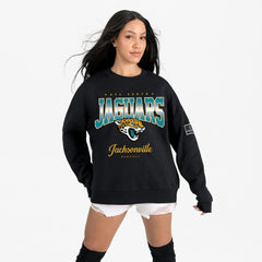 Jacksonville Jaguars Gameday Couture Women's Powerhouse Play Premium Fleece Sweatshirt Black