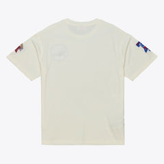 Philadelphia 76ers Hardwood Classics Chainstitch Premium T-Shirt Cream