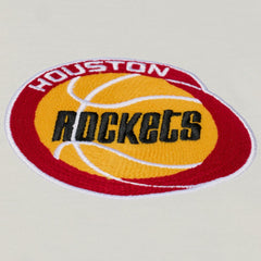 Houston Rockets Hardwood Classics Chainstitch Premium T-Shirt Cream