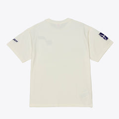 Utah Jazz Hardwood Classics Chainstitch Premium T-Shirt Cream
