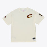 Cleveland Cavaliers Hardwood Classics Chainstitch Premium T-Shirt Cream