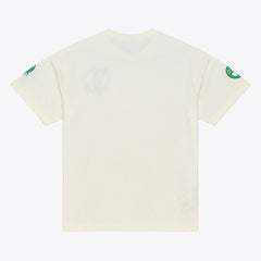 Boston Celtics Hardwood Classics Chainstitch Premium T-Shirt Cream