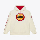 Houston Rockets Hardwood Classics Chainstitch Premium Fleece Hoodie Cream