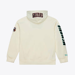 Memphis Grizzlies Hardwood Classics Chainstitch Premium Fleece Hoodie Cream
