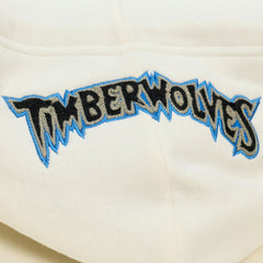 Minnesota Timberwolves Hardwood Classics Chainstitch Premium Fleece Hoodie Cream