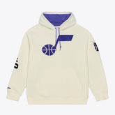 Utah Jazz Hardwood Classics Chainstitch Premium Fleece Hoodie Cream