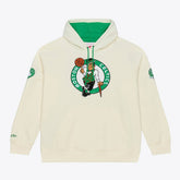 Boston Celtics Hardwood Classics Chainstitch Premium Fleece Hoodie Cream