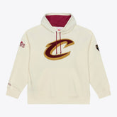 Cleveland Cavaliers Hardwood Classics Chainstitch Premium Fleece Hoodie Cream