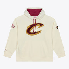 Cleveland Cavaliers Hardwood Classics Chainstitch Premium Fleece Hoodie Cream
