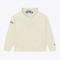 Oklahoma City Thunder Hardwood Classics Chainstitch Premium Fleece Hoodie Cream