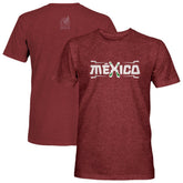 Mexico National Team 1863FC Athletic Wordmark Vintage Tri-Blend T-Shirt Maroon