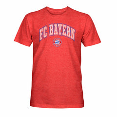 Bayern Munich 1863FC Athletic Wordmark Vintage Tri-Blend T-Shirt Red