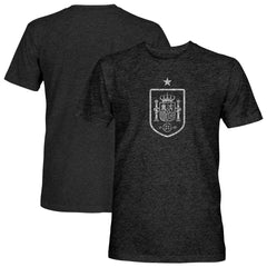 Spain National Team 1863FC Mono Badge Vintage Tri-Blend T-Shirt Black