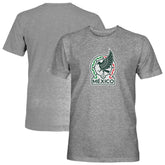 Mexico National Team 1863FC Color Badge Vintage Tri-Blend T-Shirt Gray