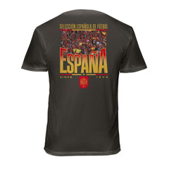 Spain National Team 1863FC Wordmark Cotton T-Shirt Gray