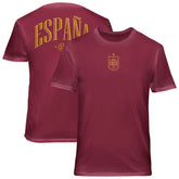 Spain National Team 1863FC Back Wordmark Soft Wash T-Shirt Red
