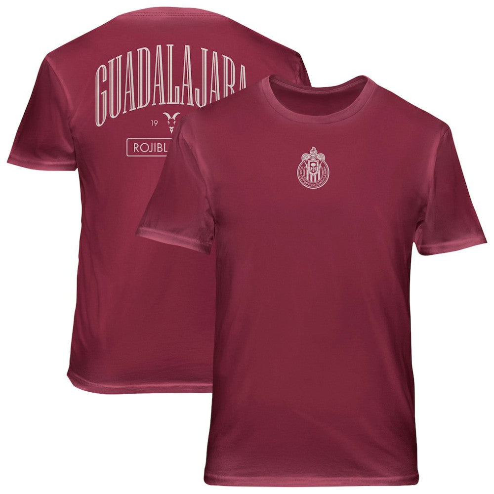 Chivas 1863FC Back Wordmark Soft Wash T-Shirt Red sale