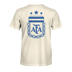 Argentina National Team 1863FC Big Logo Heavyweight T-Shirt Cream shop