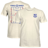 Barcelona 1863FC Own the Pitch Heavyweight T-Shirt Cream shop