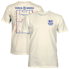 Barcelona 1863FC Own the Pitch Heavyweight T-Shirt Cream shop