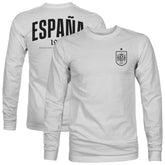 Spain National Team 1863FC Back Team Arch Long Sleeve T-Shirt Gray