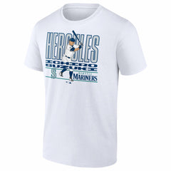 Ichiro Suzuki Seattle Mariners Cooperstown Player T-Shirt - White T-shirts