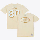 Jerry Rice San Francisco 49ers Sandman Name & Number T-Shirt Cream