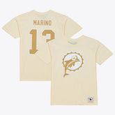 Dan Marino Miami Dolphins Sandman Name & Number T-Shirt Cream