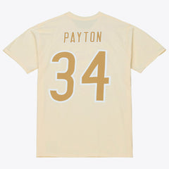 Walter Payton Chicago Bears Sandman Name & Number T-Shirt Cream