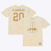 Barry Sanders Detroit Lions Sandman Name & Number T-Shirt Cream