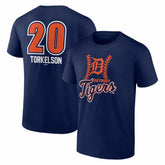 Spencer Torkelson Detroit Tigers Fastball Player Name & Number T-Shirt - Navy T-shirts