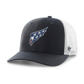 NHL Washington Capitals '47 Logo Trucker Adjustable Hat - Navy/White