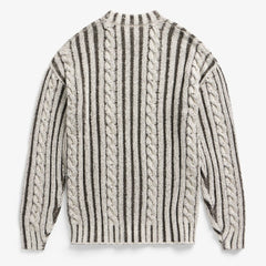 San Francisco 49ers Off Season x NFL Unisex Cable Knit Sweater Cream/Gray