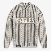 Philadelphia Eagles Off Season x NFL Unisex Cable Knit Sweater Cream/Gray